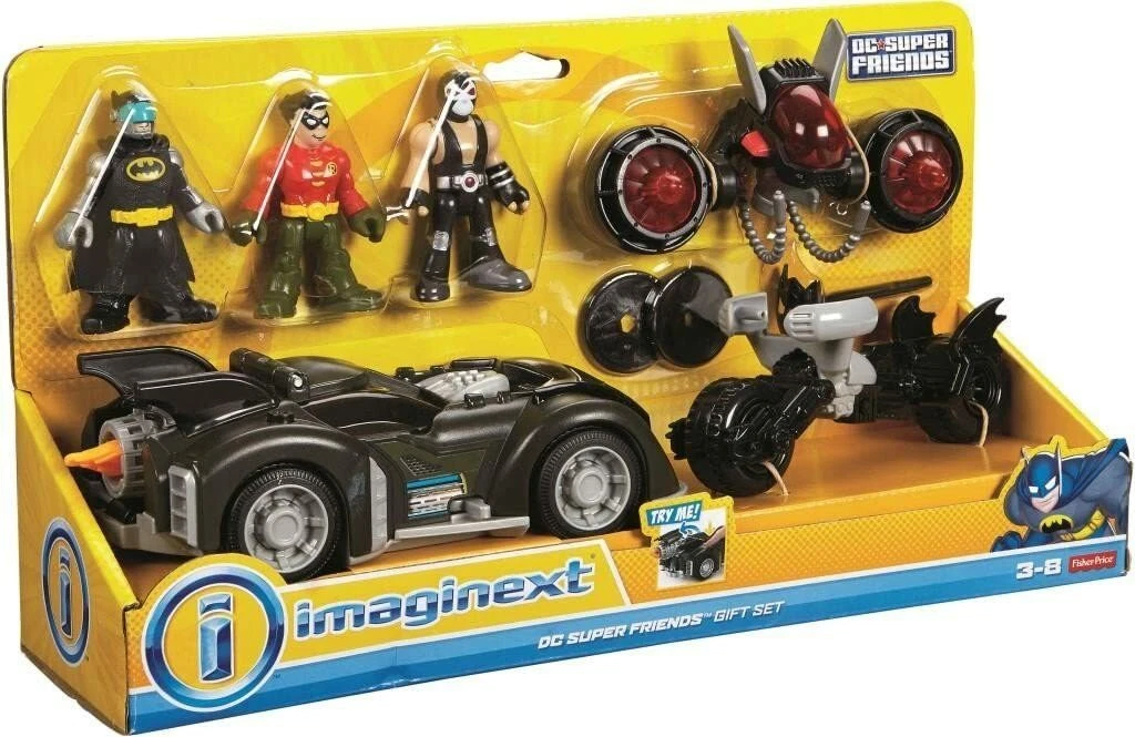 Fisher Price Imaginext DC Super Friends Batmobile Cycle