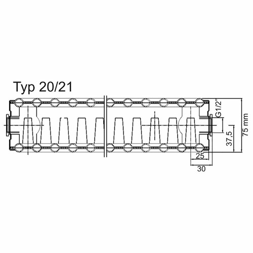 Universal Plattenheizkörper Flachheizkörper 21/900/1200 Ventil Kompakt 6fach - Bild 2 von 2