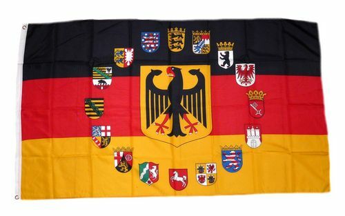 Flagge / Fahne Deutschland 16 Bundesländer Wappen Hissflagge 150 x 250 cm - Bild 1 von 1