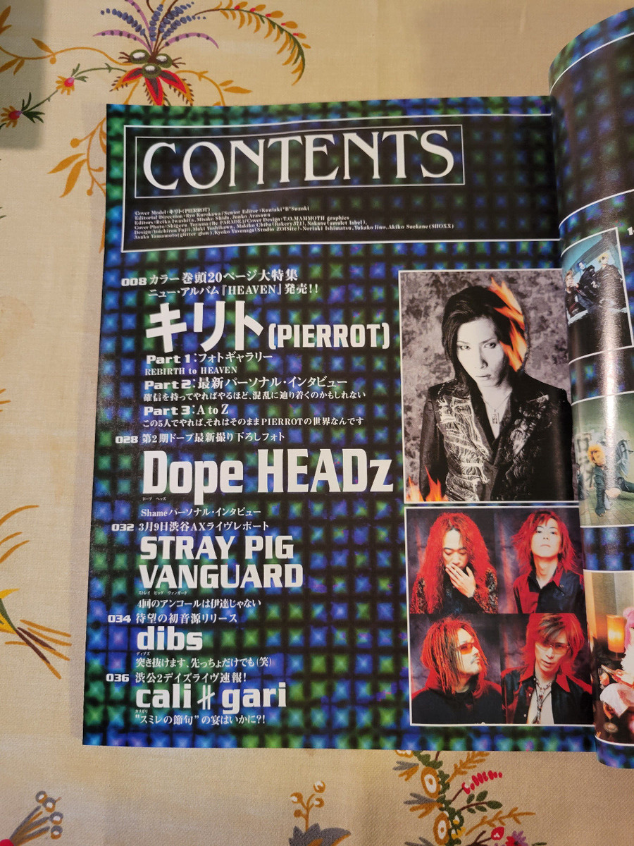 SHOXX　June　Kei　Dope　Visual　2002　(PIERROT)　Kirito　HEADz,　vol.　112　wyse　Cali　Gari,　eBay