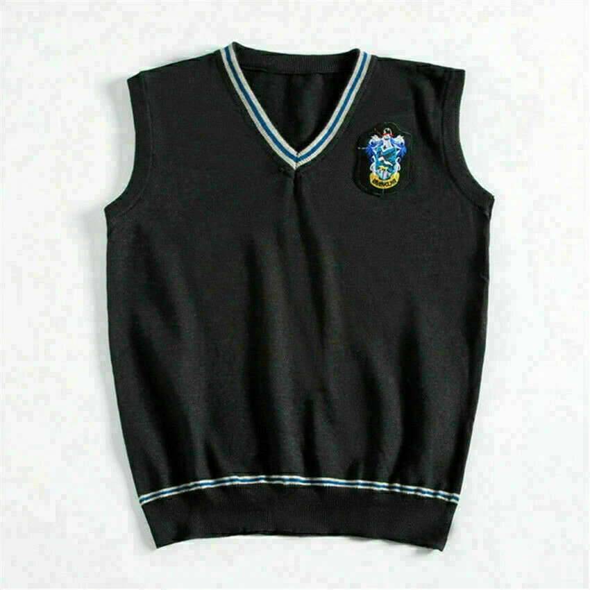 Harry Potter Vest Tie Wool Sweater School Uniform Fancy Dress Costume Gryffindor - Image 2 of 4
