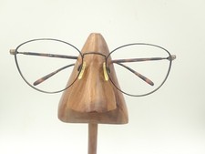 Vintage Tura Tortoise Gold Bronze Metal Oval Eyeglasses Sunglasses Frame