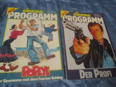 CINEMA Programm  # 30 +32, Film  Magazin , 80er Jahre , Belmondo , Popeye / E 4