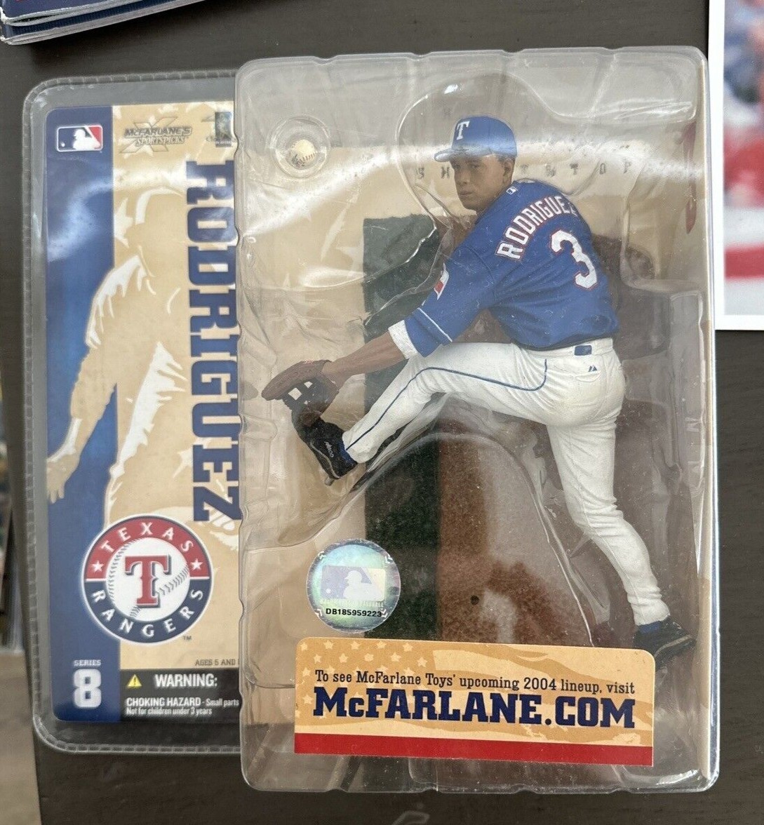 McFarlane Series 8 Alex Rodriguez Texas Rangers MLB Figurine New Sealed