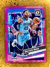 2023-24 Donruss Optic Basketball Hyper Pink Prizm Derrick Rose #34 Grizzlies
