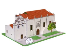 California Mission San Gabriel - Paper Model Project Kit