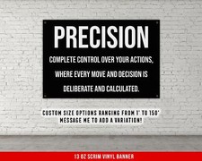Custom Fitness Banner - Motivational Powerlifting Quote for Home Gym Decor