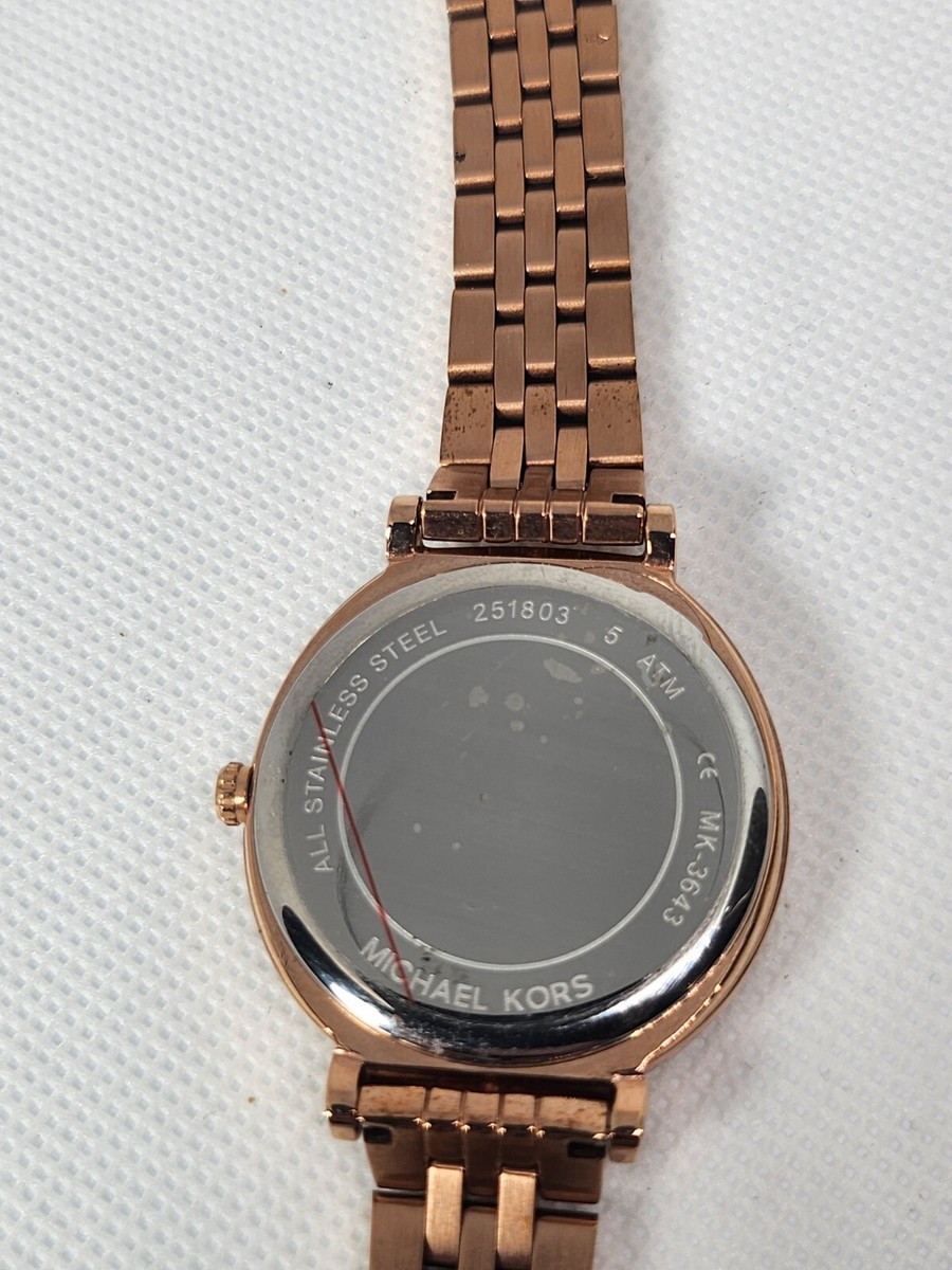 Michael Kor Women's Cinthia Rose Gold-Tone Watch MK3643 New