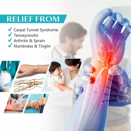 Handgelenk Handbandage Unterstützung Karpaltunnel Verstauchung Arthritis Fitnessstudio Schiene rechts/links - Bild 10 von 20