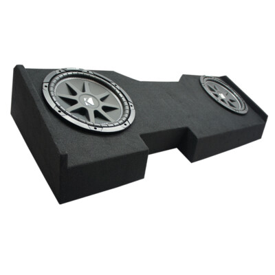 2014 - UP Chevy Silverado Crew Cab Kicker Comp C10 Dual 10'' Sub Box Final 2 Ohm