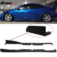 Fits 02-06 Acura Rsx Dc5 Cs Style 2pcs Side Skirts Rocker Panels Extension Pu