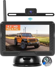 Wireless Backup Camera Kit Touch Screen HD Rear View Camera Night Vision RV NEW
