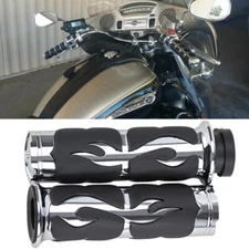 Motorcycle 1'' Hand Grips For Harley Touring Road King Street Glide Dyna Suzuki