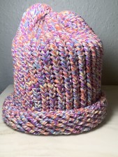 Multicolored Kids Knitted Beanie Cap Hat PreOwned Youth