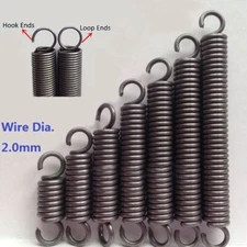 Wire Dia 2.0mm Expansion Extension Spring Extending Tension Spring OD 14mm-18mm 