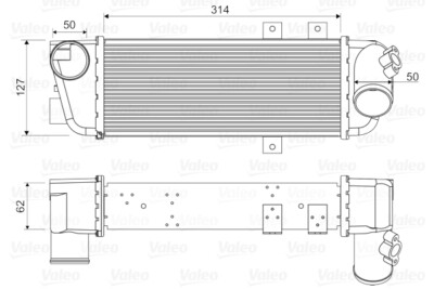 VALEO 818333 Intercooler, charger for HYUNDAI,KIA
