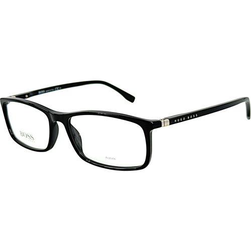 Hugo Boss 0680 IT Mens Plastic Eyeglass Frame 0807 Black 55-16 Italy