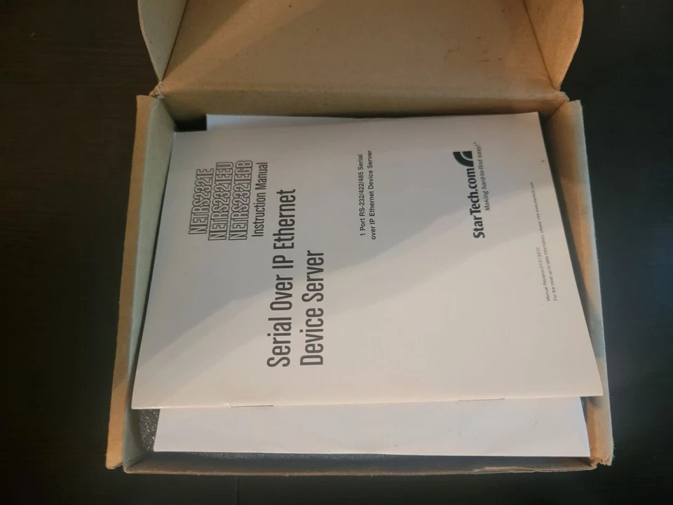 StarTech 1 Port RS-232/422/485 Serial over IP Adapter NETRS2321E W/ Software - Image 2 of 4