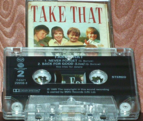 TAKE THAT NEVER FORGET CASSETTE SINGLE Europop, Ballad inc. live - Picture 5 of 6