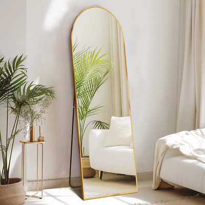 Arched Full Length Mirror, Full Body Mirror with Stand