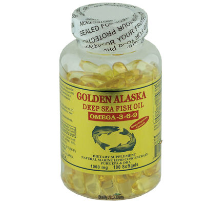 4 x 100 SGels Alaska Deep Sea Fish Oil Omega-3-6-9 EPA DHA