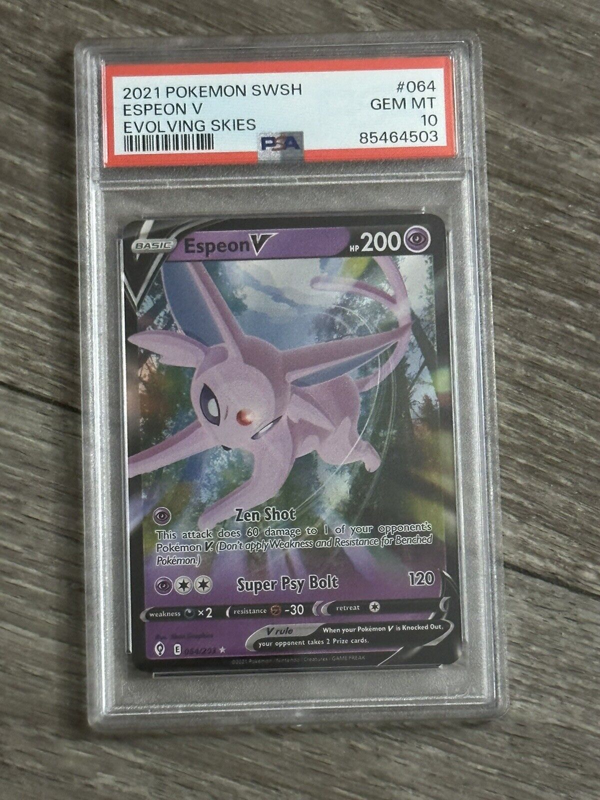 Espeon V 2021 Sword & Shield: Evolving Skies #064/203 Holo Espeon V 2021 Sword & Shield: Evolving Skies #064/203 Holo