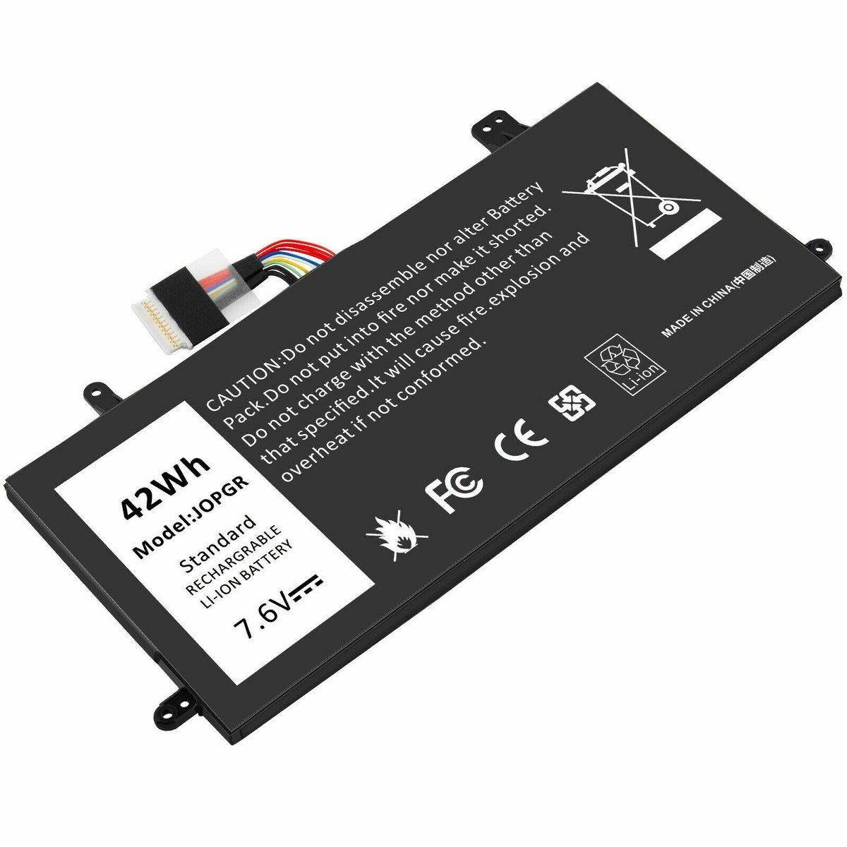 CRLYLC 7.6V 42Wh J0PGR Laptop Battery for Dell Latitude 12 5285 5290 2