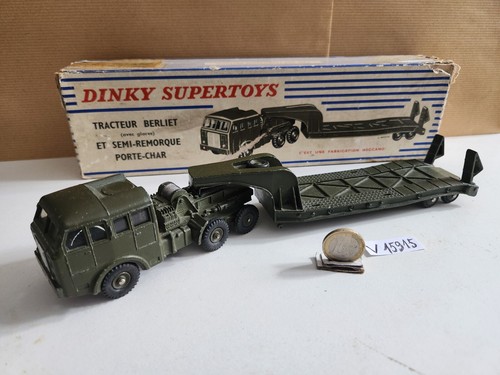 Dinky Toys D'Originie - N°890 Berliet Semi-Remorque Porte-Char - Avec Boîte - Occasion