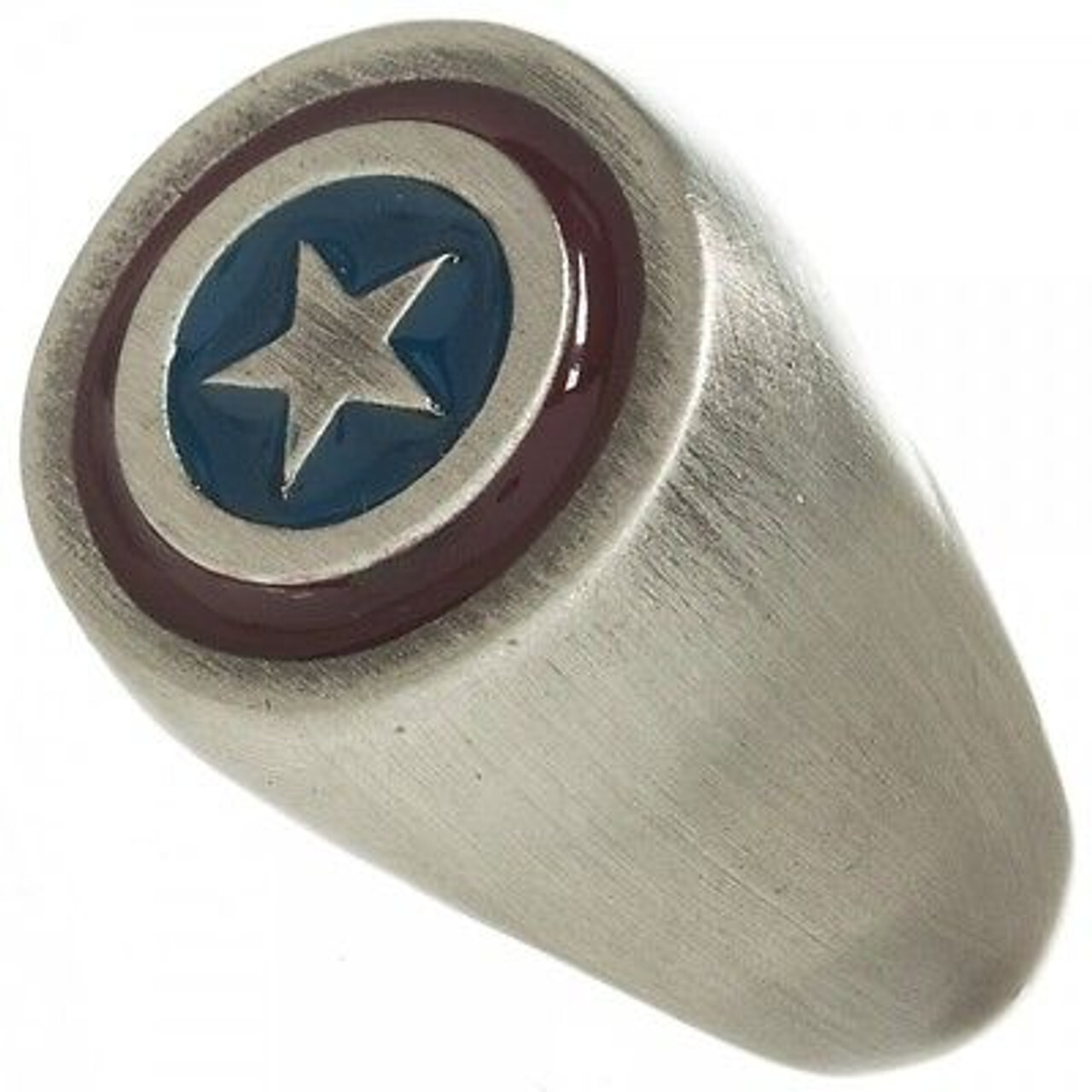Captain America Brushed Nickel Ring - Pack of 5 - Kids Party Favors ...