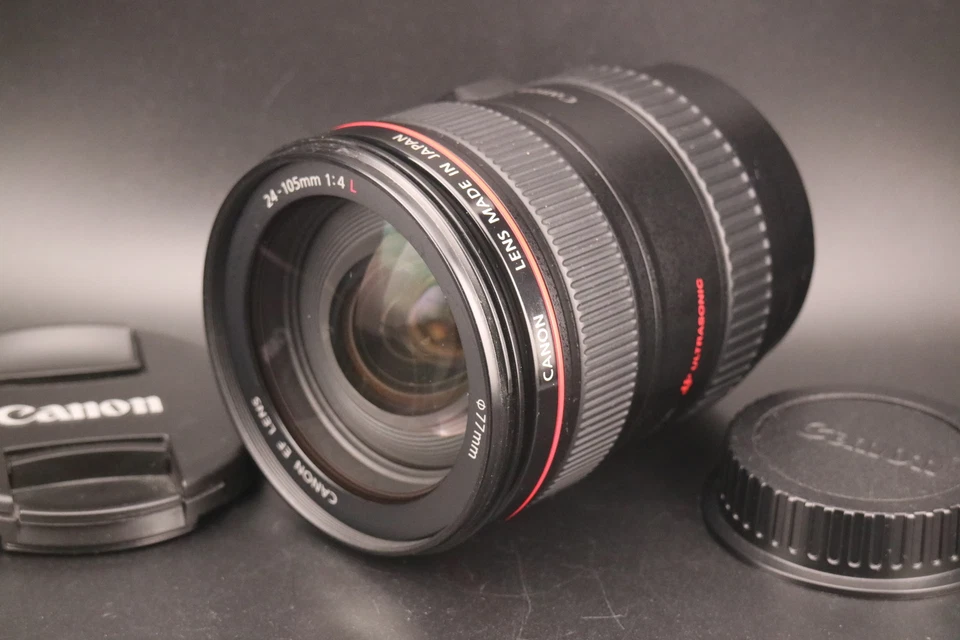 🎬 [MINT- w/Hood] Canon EF 24-105mm f/4L IS USM AF Macro Zoom Lens From JAPAN - Image 3 of 4