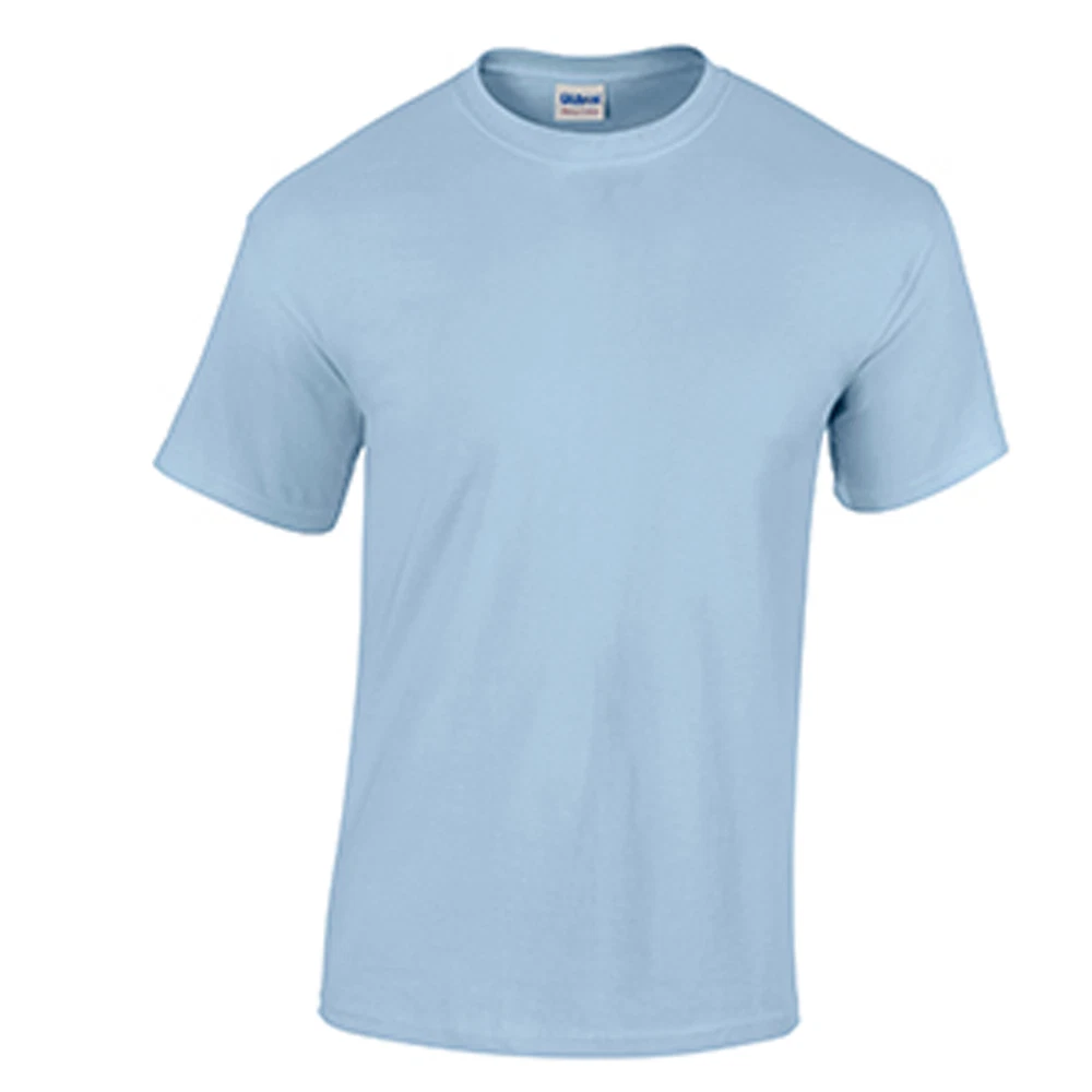 Light Blue LOW PRICE Blank Men s T Shirt Plain Work Mens Gildan Tee