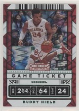 2020 Panini Contenders Draft Picks Game Ticket Green Explosion Buddy Hield 0t0
