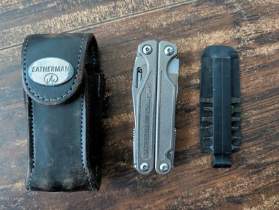 Leatherman Charge Pat Pend 154CM Multi-Tool USA With Leather Case And Bits