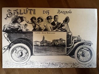 Bellissima Cartolina Viaggiata Saluti Da Bazzano 1916