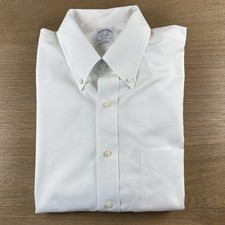 Brooks Brothers Regent Dress Shirt Men  s L 16.5-33 Supima Cotton Button Down