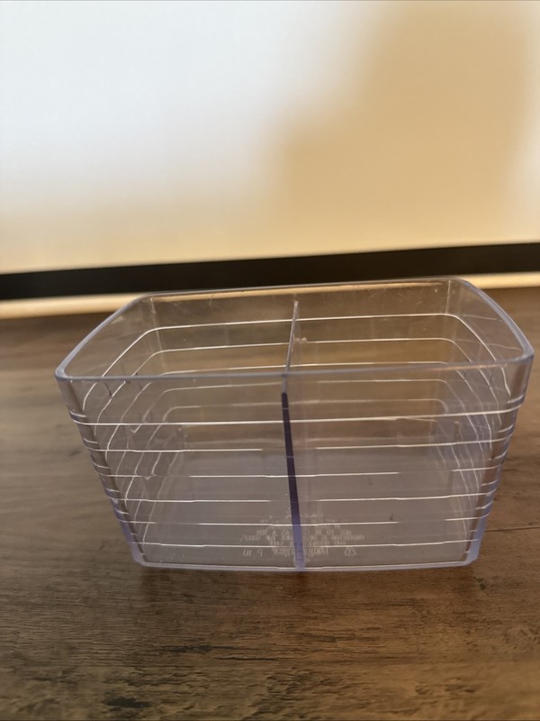Longaberger #40888 Plastic Divided Protector Storage Container 5.5 x 3.75 x 3.25