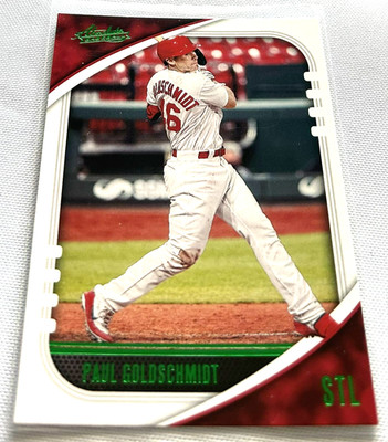 2021 Panini Absolute Baseball Paul Goldschmidt St. Louis Cardinals Green Foil #2