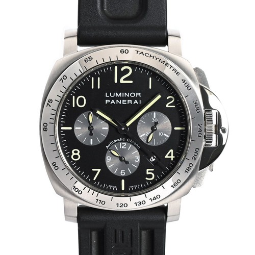 PANERAI Luminor Chronograph PAM00162 Watches / black Mechanica...