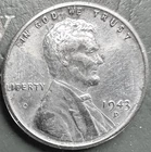 1943 D Lincoln Wheat Cent - Good Condition