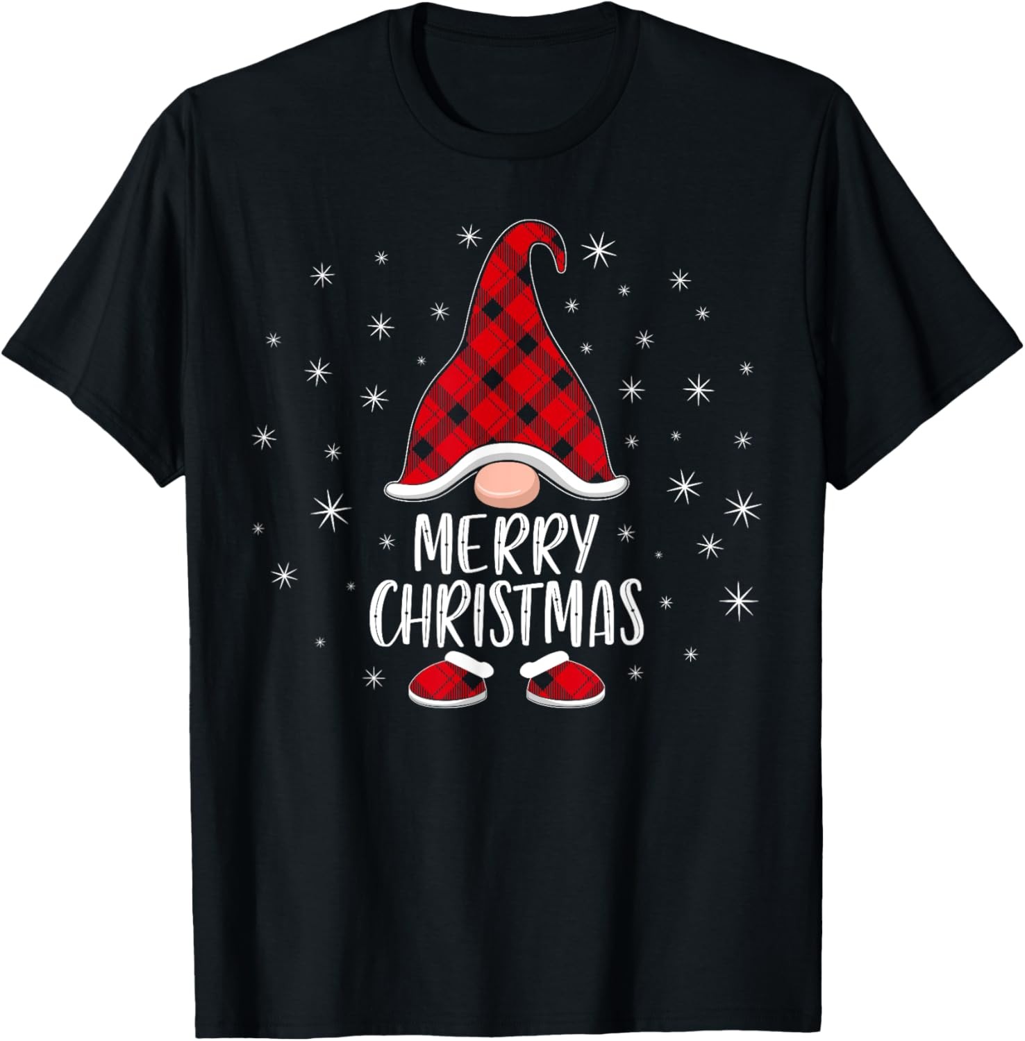 Merry Christmas Women's Gnome Novelty T-Shirt