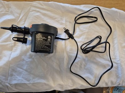 Bestway Sidewinder 110-120V Air Pump Inflator Fan For Air Mattress With Adapters