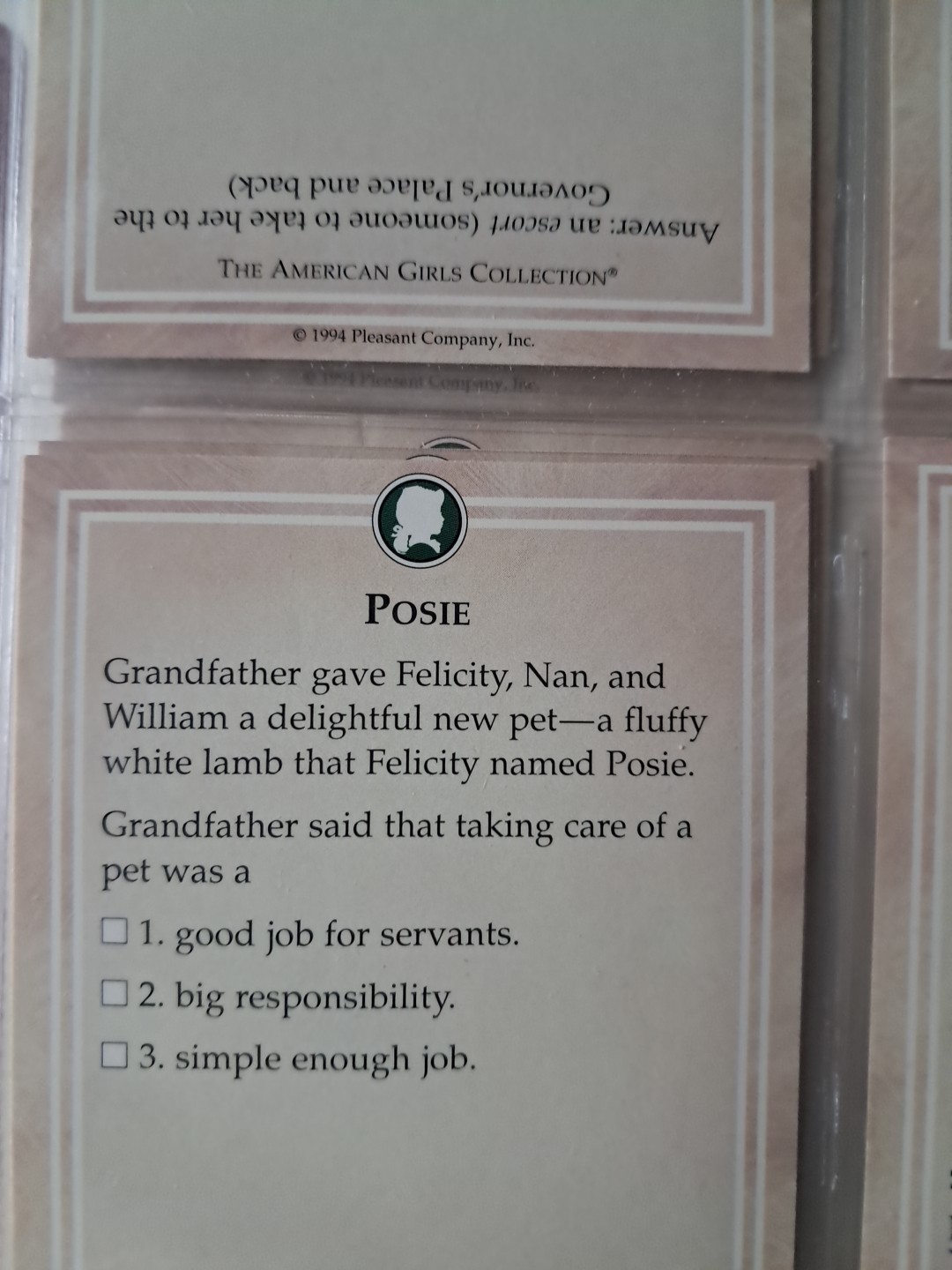 Vintage American Girl Trading Card Album + 106 Cards 1994 Addy Molly Samantha 