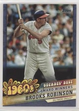 2020 Topps Update Decades Best Award Winners Blue Brooks Robinson HOF 04mo