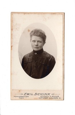 CDV Foto Damenportrait - Essen an der Ruhr 1900er