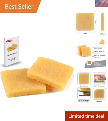 #ad 2pcs Glue and Residue Eraser Rubber Cement Cleaner for Removing Adhesive and ... $16.11