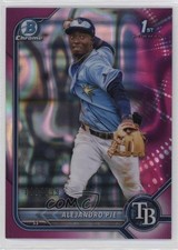 2022 Bowman Chrome Prospects Fuchsia Lava Refractor 140/199 Alejandro Pie 0b3