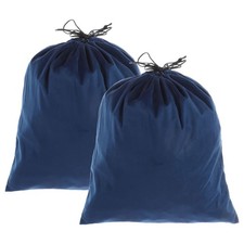 2Pack Dust Bags for Handbags 12.6x15.8" Cotton Dust Cover Storage Bags Navy