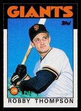 1986 Topps Traded - Robby Thompson #113T (RC) Rookie Baseball Card SF Giants. rookie card picture