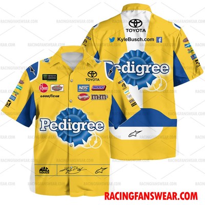 Kyle Busch Nascar 2018 Dover Joe Gibbs Racing Suit Uniform  Hawai over print