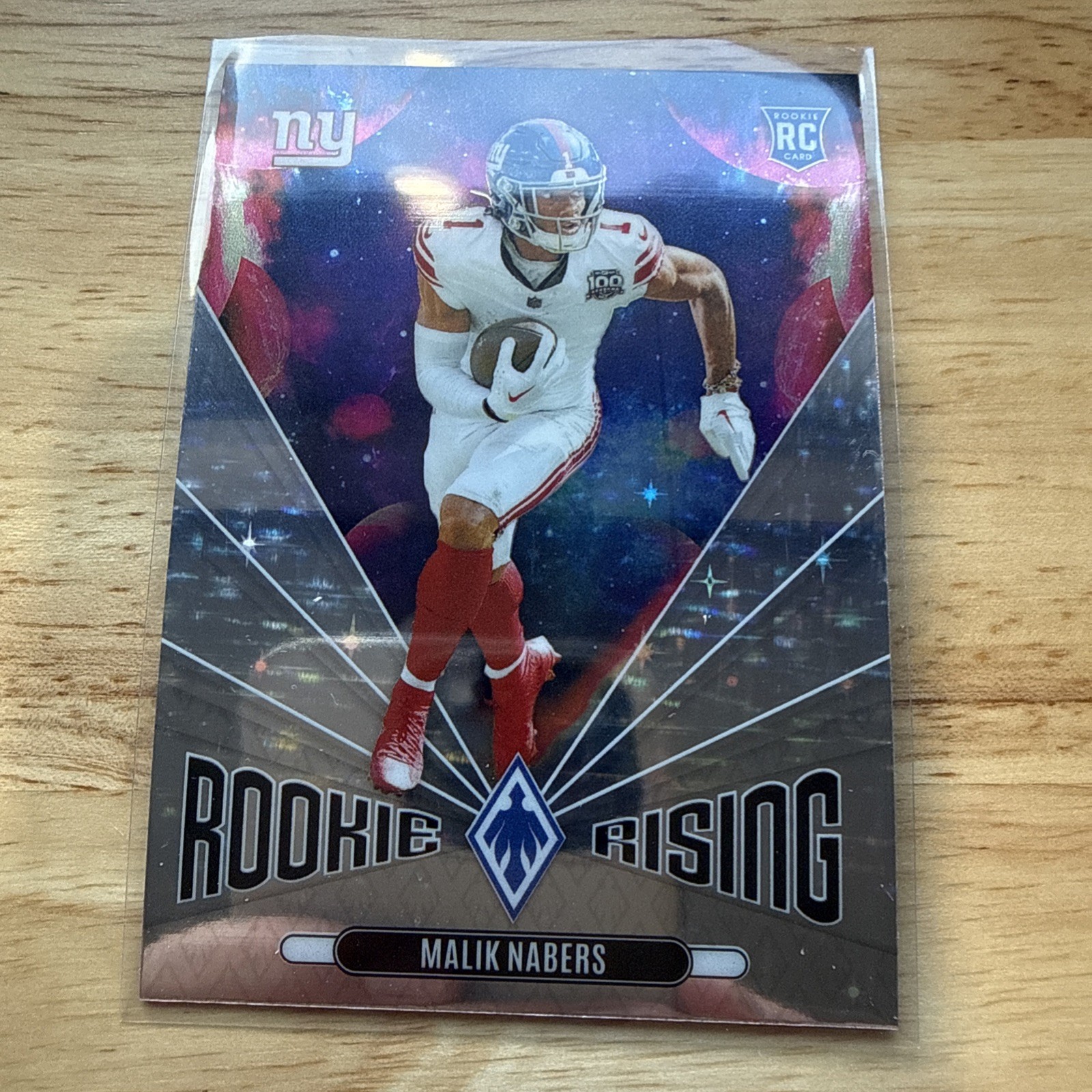 MALIK NABERS 2024 PHOENIX ROOKIE RISING STARS PRIZM GIANTS RC Q4348